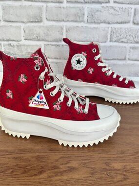 ⭐CONVERSE Run Star Hike Hi Rose Cross Stitch Sz 7.5 Men's Shoes Sneakers A14885C